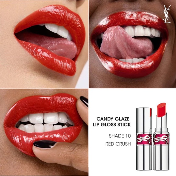 3 for$99! NEW YSL Rouge Volupté Candy Glaze Oil-In-Stick Lipsticks Moisturizing - Picture 7 of 10